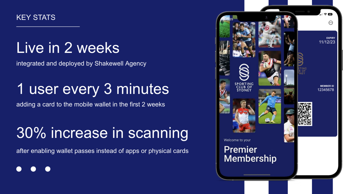 Sporting Club of Sydney digital membership card