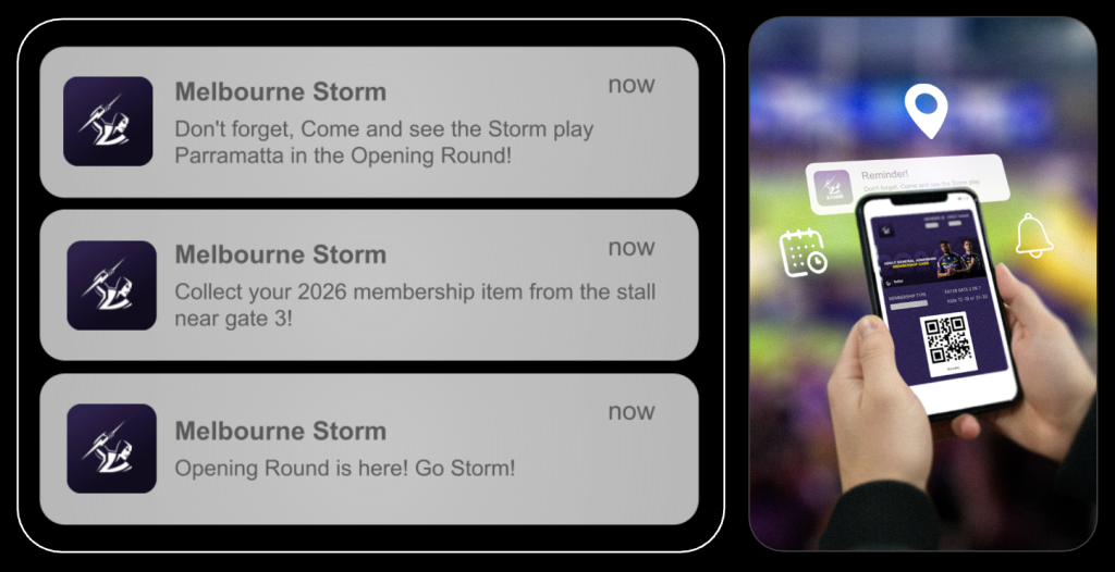 Melbourne Storm click and collect pass